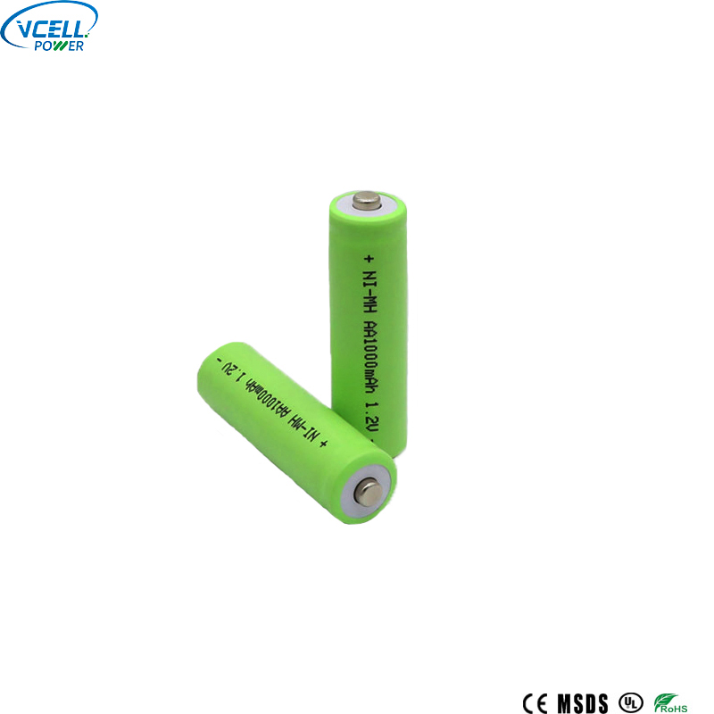1,2 V 1000 mAh AA NIMH oplaadbare batterij