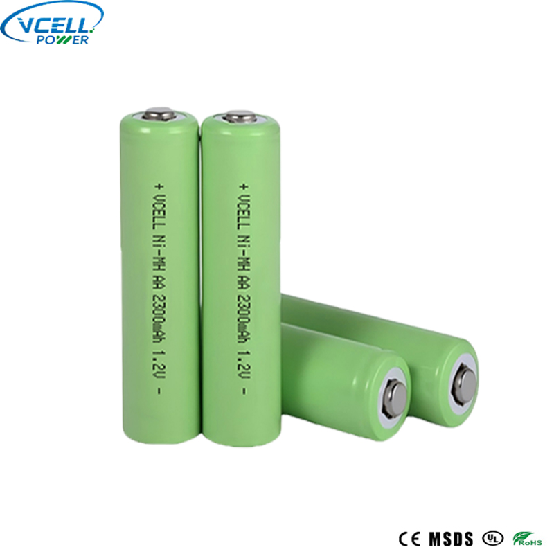 1,2 V 2300 mAh AA oplaadbare NiMH-batterij