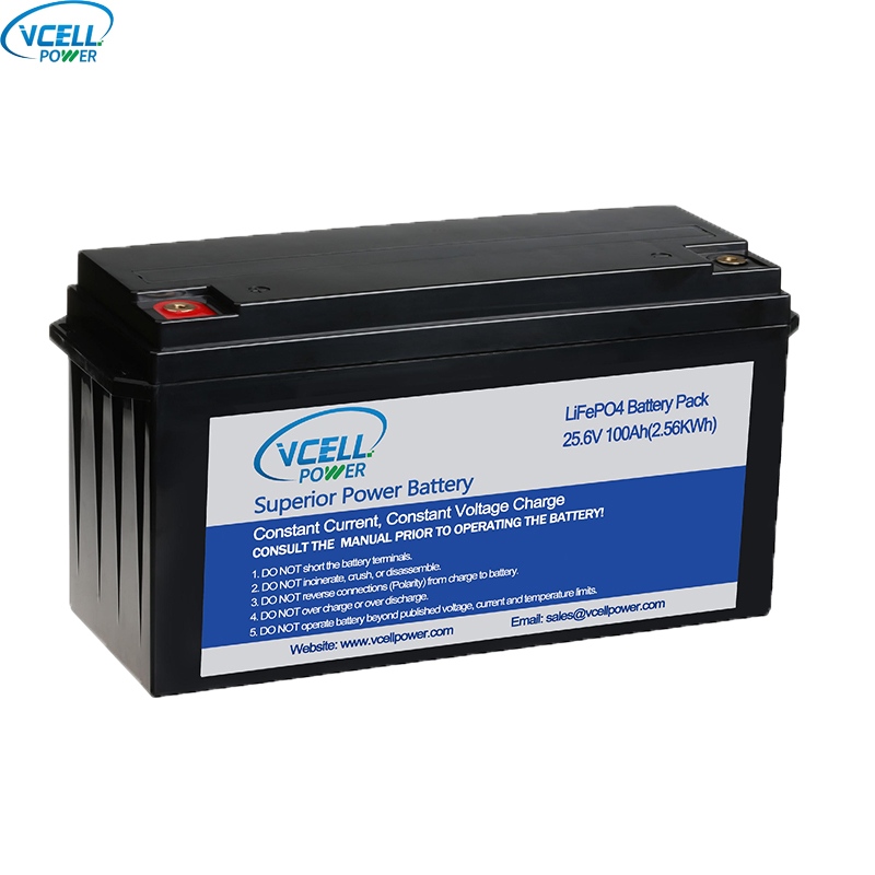 24V 100Ah Deep Cycle LiFePO4-batterij