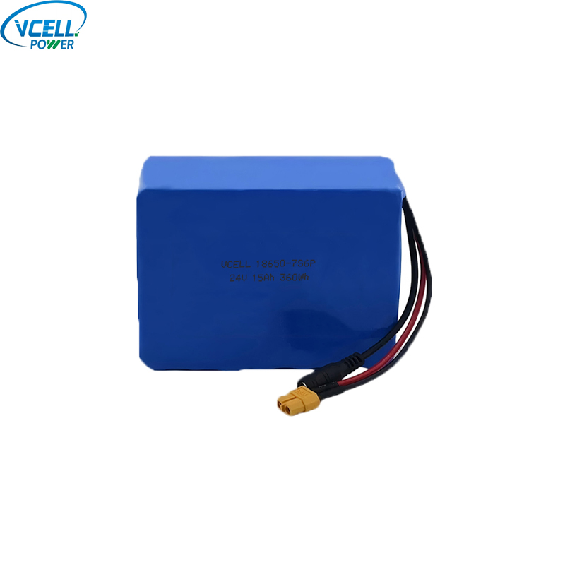 24V 15Ah Ebike-lithiumionbatterij