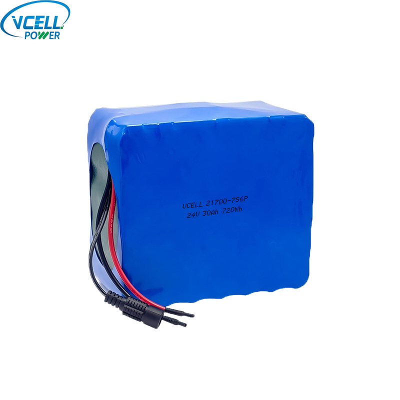 24V 30Ah oplaadbare lithium-ionbatterij