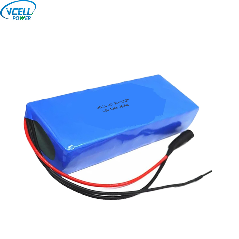 36V 10Ah 10S2P lithium-ionbatterij