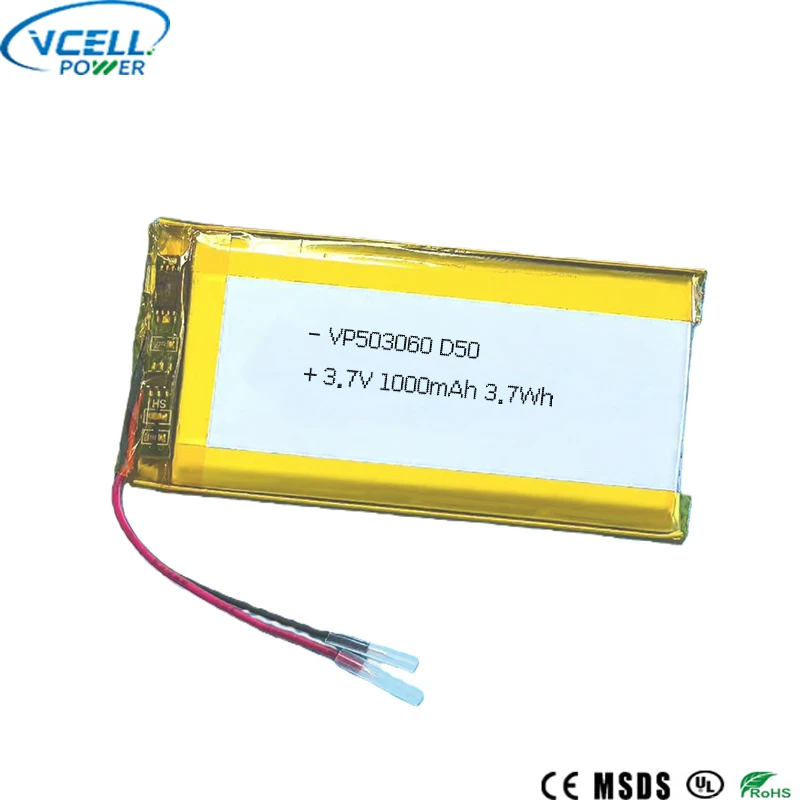 503060 3,7 V 1000 mAh 3,7 Wh lithium-polymeerbatterij