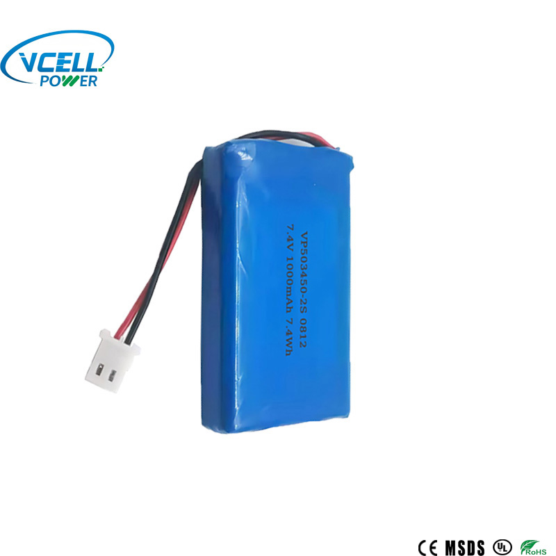 7,4 V 1000 mAh 503450 2S LiPo-batterij