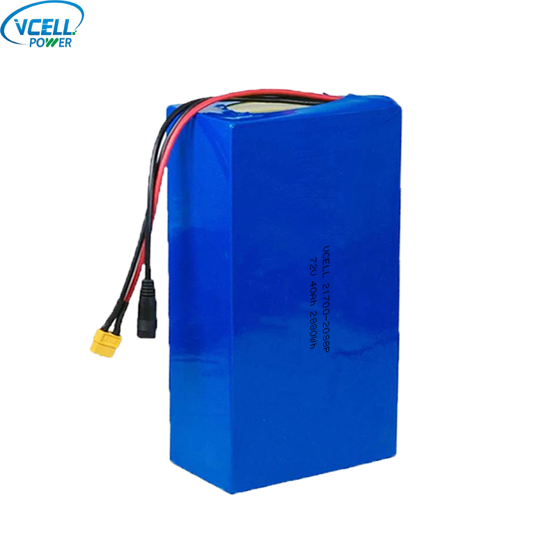 72V 40Ah oplaadbare lithium-ionbatterij
