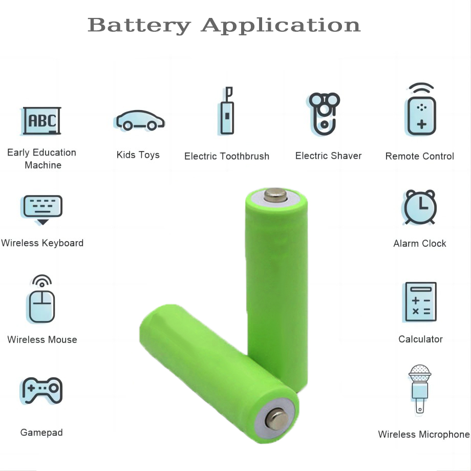 NiMH AA 800mAh 1.2V rechargeable battery